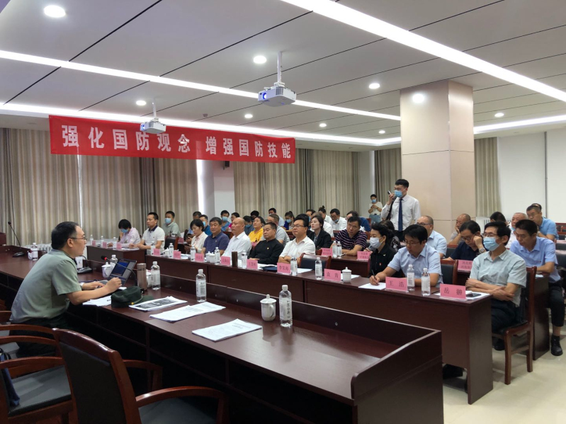 我商会参加学习贯彻习近平总书记讲话精神暨军民技术对接、全民国防教育日活动
