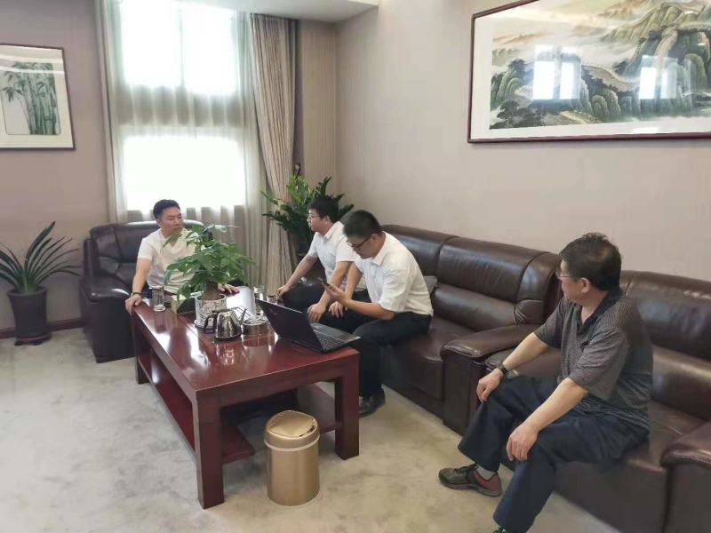内江县招商局一行到商会走访座谈
